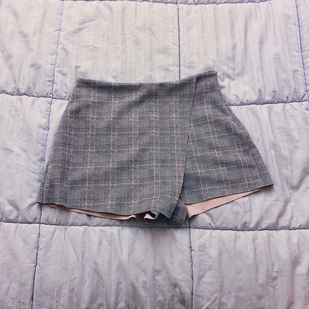 F21 Plaid Skort